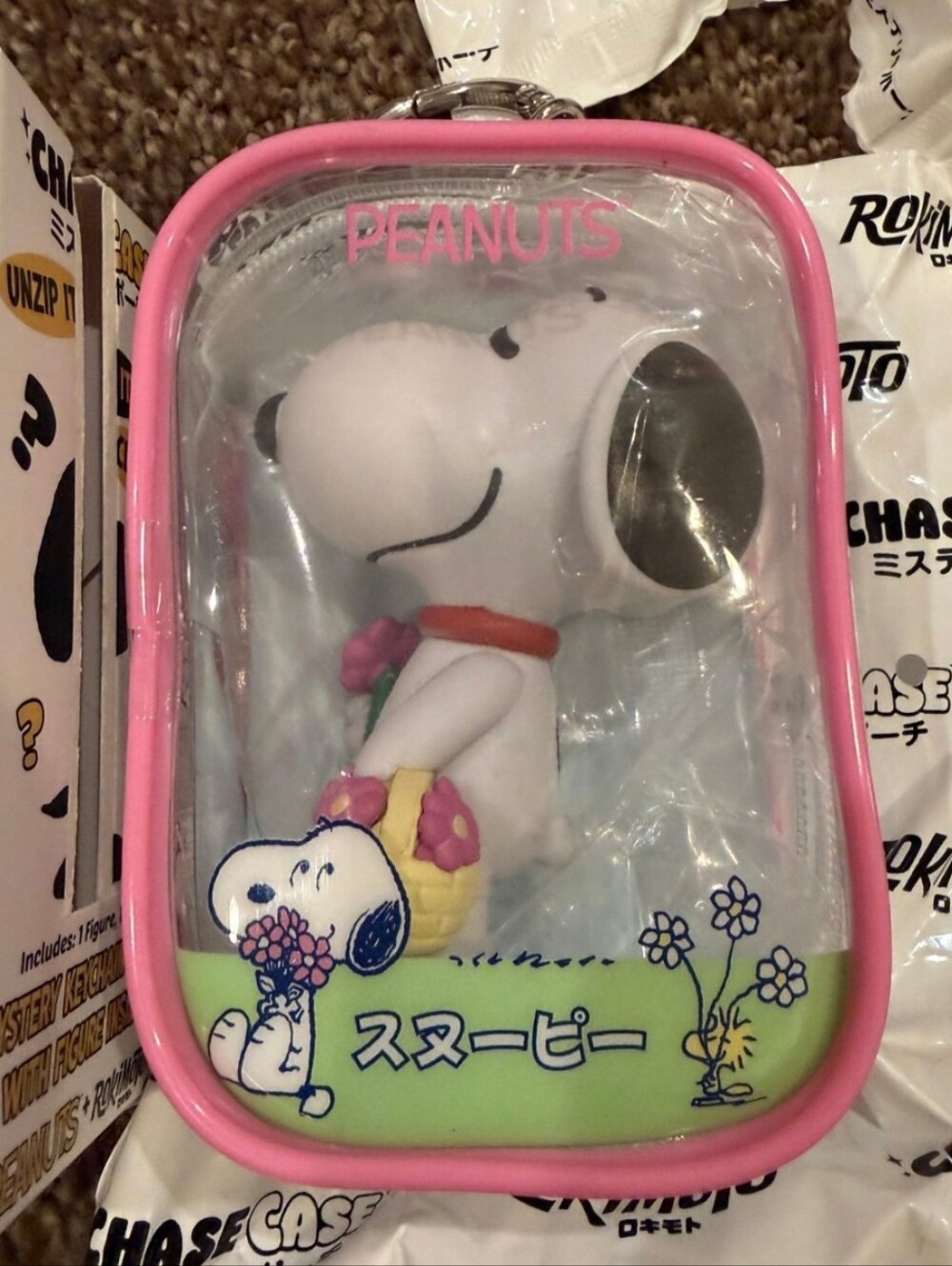 Rokimoto Flower Snoopy and case